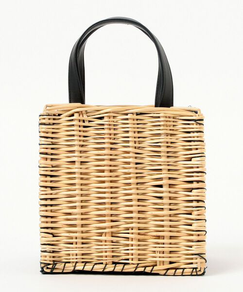 Ray BEAMS（レイビームス）の「Ray BEAMS / 柳 カゴバッグ（トートバッグ・レディース・ブラック/オフホワイト・ONE SIZE）」の18枚目の写真