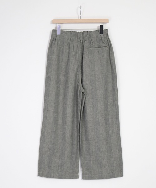 D.M.G ドミンゴ チェック柄 あったか 裏起毛 パンツ グレー L 日本製 D.M.G ドミンゴ チェック柄 あったか 裏起毛 パンツ グレー L 日本製