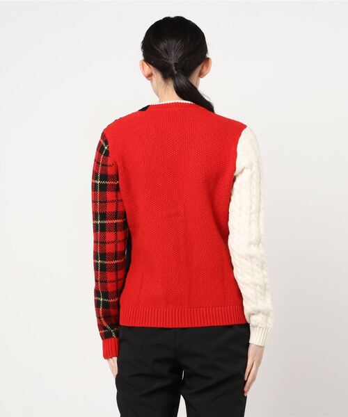 ブルックス ブラザーズ Red Fleece ウールVネック ファンカーディガン BROOKS BROTHERS（ブルックスブラザーズ）の「Red Fleece ウール