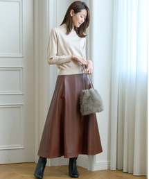 リ*ン様 新品☆ANAYI ランダムドットプリントスカーフ　プルオーバー/セオリ ANAYI（アナイ）の「ランダムドットプリントスカーフ プルオーバー