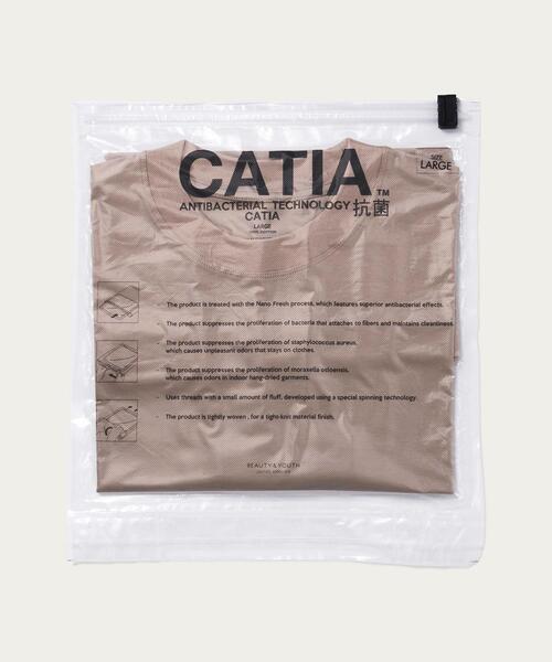 BEAUTY&YOUTH UNITED ARROWS(ビューティーアンドユースユナイテッドアローズ)の「BY CATIA Tシャツ 【抗菌防臭加工】:(Tシャツ/カットソー・メンズ・ブラック/ホワイト/ベージュ/その他1・XL/L/S/M)」の5枚目の写真