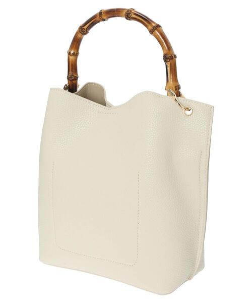 Green　Parks（グリーンパークス）の「・cache cache バンブーショルダーバッグ＊（ショルダーバッグ・レディース・ベージュ/アイボリー/ラベンダー・FREE）」の14枚目の写真