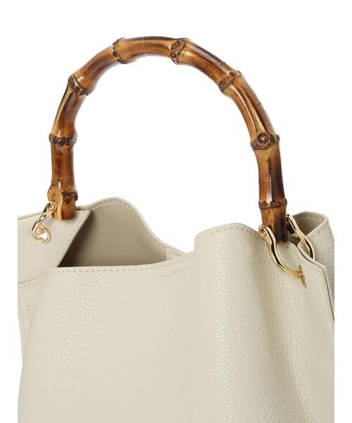 Green　Parks（グリーンパークス）の「・cache cache バンブーショルダーバッグ＊（ショルダーバッグ・レディース・ベージュ/アイボリー/ラベンダー・FREE）」の16枚目の写真