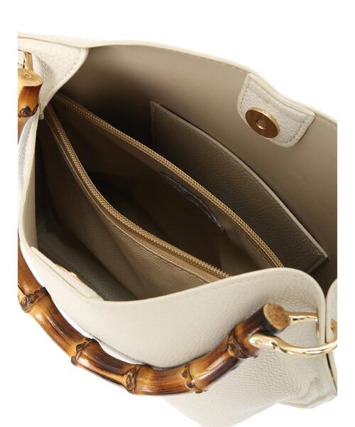 Green　Parks（グリーンパークス）の「・cache cache バンブーショルダーバッグ＊（ショルダーバッグ・レディース・ベージュ/アイボリー/ラベンダー・FREE）」の20枚目の写真