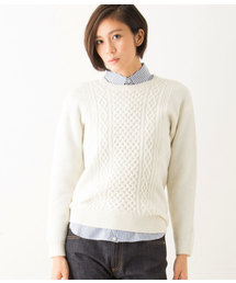 LE JUN | ケーブル柄クルーＰＯ(ニット/セーター)