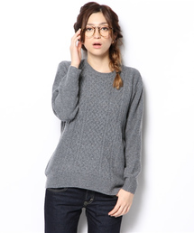 LE JUN | ケーブル柄クルーＰＯ(ニット/セーター)