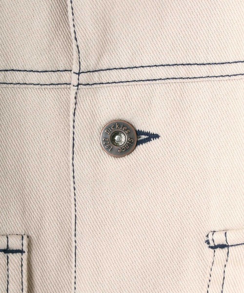 Dickies（ディッキーズ）の「Dickies/ディッキーズ  オーバーサイズ ワークジャケット/CPOジャケット/カバーオール（カバーオール・メンズ・ブラック/グリーン/アイボリー/ベージュ/グレイッシュベージュ・M/L）」の8枚目の写真