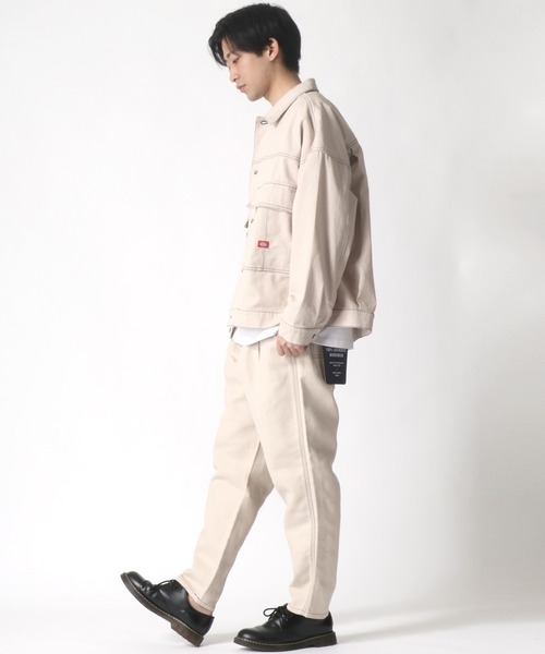 Dickies（ディッキーズ）の「Dickies/ディッキーズ  オーバーサイズ ワークジャケット/CPOジャケット/カバーオール（カバーオール・メンズ・ブラック/グリーン/アイボリー/ベージュ/グレイッシュベージュ・M/L）」の14枚目の写真