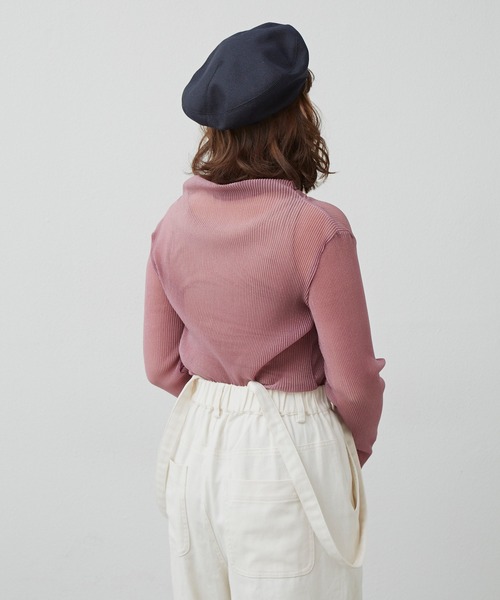 MERLOT（メルロー）の「シアープリーツハイネックメローTOPS（Tシャツ/カットソー・レディース・アイボリー/パープル/ライトグレー・FREE）」の13枚目の写真