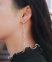 HARE | クリアウェーブピアス(HARE)(ピアス（両耳用）)