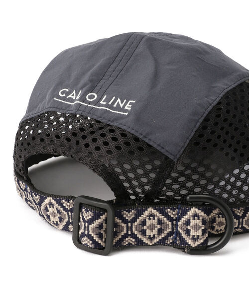 CAL O LINE（キャルオーライン）の「CAL O LINE × KAVU/キャルオーライン×カブ―　vented strap cap ベンテッドストラップキャップ（キャップ・メンズ・ブラック/ネイビー・FREE）」の6枚目の写真