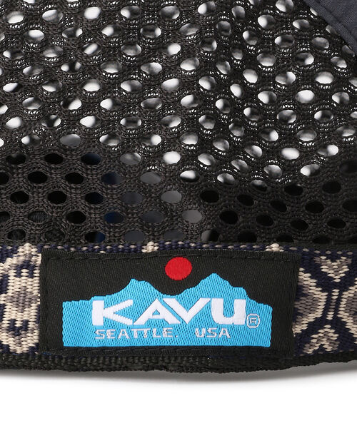 CAL O LINE（キャルオーライン）の「CAL O LINE × KAVU/キャルオーライン×カブ―　vented strap cap ベンテッドストラップキャップ（キャップ・メンズ・ブラック/ネイビー・FREE）」の8枚目の写真