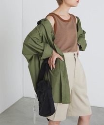 forksy. | 【forksy.】細リブボーダー配色パイピングタンクトップ(タンクトップ)