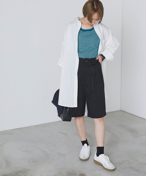 forksy.(フォルクシー)の「【forksy.】細リブボーダー配色パイピングタンクトップ(タンクトップ・レディース・パープル/ブラウン/イエロー/オレンジ/ライトブラウン/ブルー/マスタード/ブラック/グリーン・FREE)」の15枚目の写真