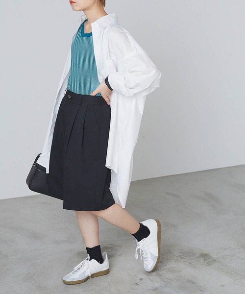 forksy.(フォルクシー)の「【forksy.】細リブボーダー配色パイピングタンクトップ(タンクトップ・レディース・パープル/ブラウン/イエロー/オレンジ/ライトブラウン/ブルー/マスタード/ブラック/グリーン・FREE)」の14枚目の写真