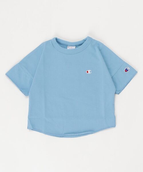 Champion(チャンピオン)の「【Champion/チャンピオン】キッズ キャンパス ショートスリーブTシャツ(Tシャツ/カットソー・キッズ・ブラック/オフホワイト/ベージュ/オレンジ/サックスブルー・100/130/120/140/110)」の4枚目の写真