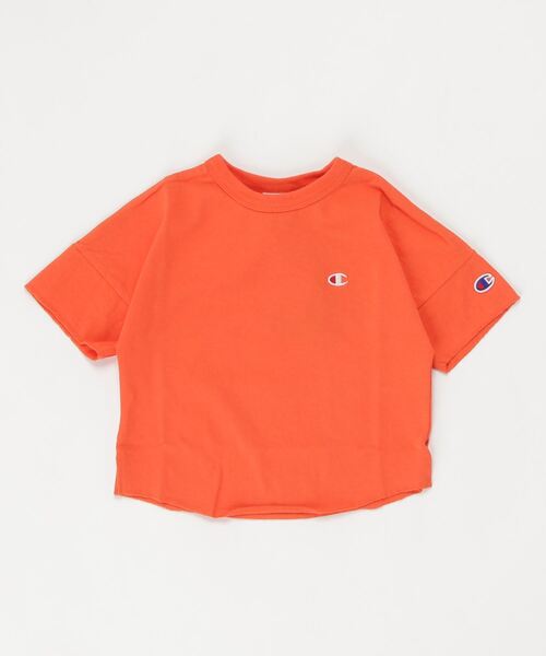 Champion(チャンピオン)の「【Champion/チャンピオン】キッズ キャンパス ショートスリーブTシャツ(Tシャツ/カットソー・キッズ・ブラック/オフホワイト/ベージュ/オレンジ/サックスブルー・100/130/120/140/110)」の5枚目の写真