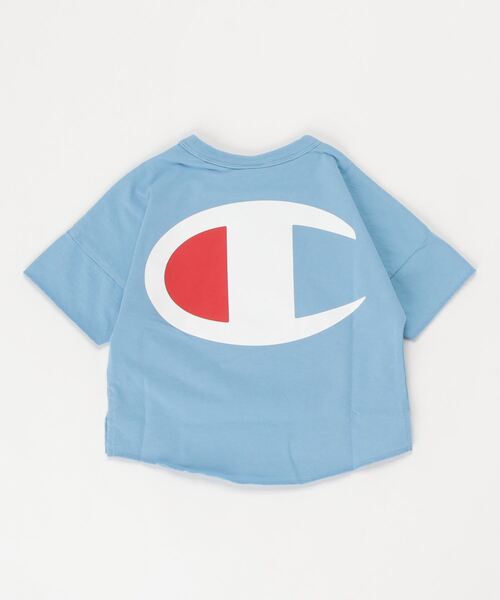 Champion(チャンピオン)の「【Champion/チャンピオン】キッズ キャンパス ショートスリーブTシャツ(Tシャツ/カットソー・キッズ・ブラック/オフホワイト/ベージュ/オレンジ/サックスブルー・100/130/120/140/110)」の6枚目の写真