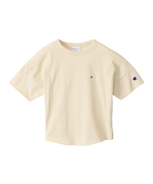 Champion(チャンピオン)の「【Champion/チャンピオン】キッズ キャンパス ショートスリーブTシャツ(Tシャツ/カットソー・キッズ・ブラック/オフホワイト/ベージュ/オレンジ/サックスブルー・100/130/120/140/110)」の3枚目の写真