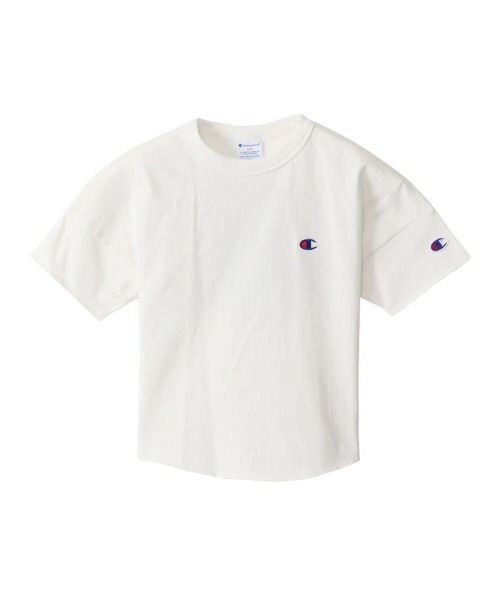 Champion(チャンピオン)の「【Champion/チャンピオン】キッズ キャンパス ショートスリーブTシャツ(Tシャツ/カットソー・キッズ・ブラック/オフホワイト/ベージュ/オレンジ/サックスブルー・100/130/120/140/110)」の1枚目の写真