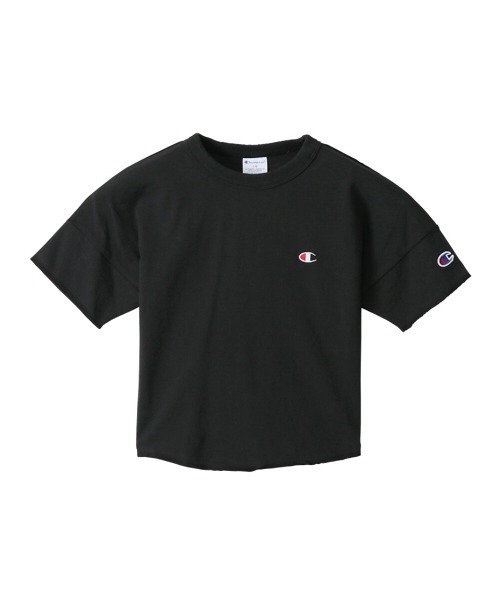 Champion(チャンピオン)の「【Champion/チャンピオン】キッズ キャンパス ショートスリーブTシャツ(Tシャツ/カットソー・キッズ・ブラック/オフホワイト/ベージュ/オレンジ/サックスブルー・100/130/120/140/110)」の2枚目の写真