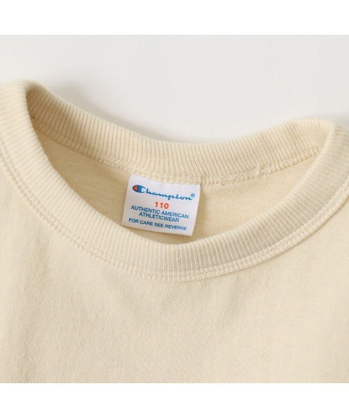 Champion(チャンピオン)の「【Champion/チャンピオン】キッズ キャンパス ショートスリーブTシャツ(Tシャツ/カットソー・キッズ・ブラック/オフホワイト/ベージュ/オレンジ/サックスブルー・100/130/120/140/110)」の17枚目の写真