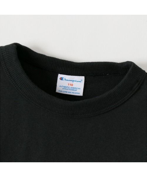 Champion(チャンピオン)の「【Champion/チャンピオン】キッズ キャンパス ショートスリーブTシャツ(Tシャツ/カットソー・キッズ・ブラック/オフホワイト/ベージュ/オレンジ/サックスブルー・100/130/120/140/110)」の13枚目の写真
