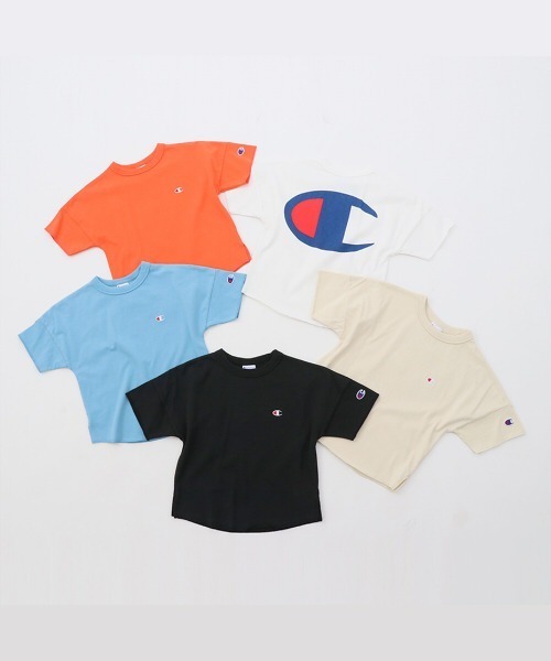 Champion(チャンピオン)の「【Champion/チャンピオン】キッズ キャンパス ショートスリーブTシャツ(Tシャツ/カットソー・キッズ・ブラック/オフホワイト/ベージュ/オレンジ/サックスブルー・100/130/120/140/110)」の19枚目の写真