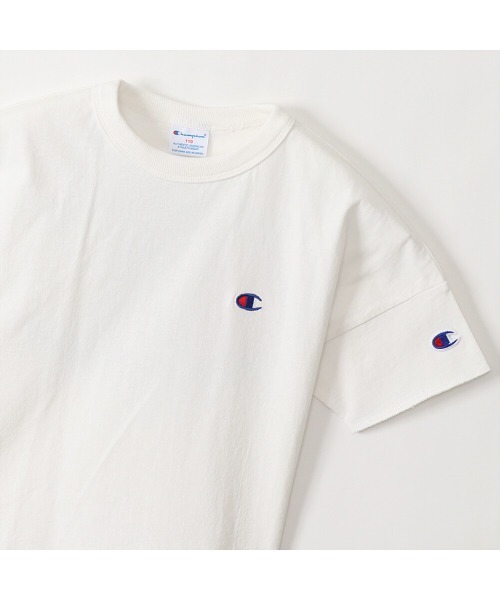 Champion(チャンピオン)の「【Champion/チャンピオン】キッズ キャンパス ショートスリーブTシャツ(Tシャツ/カットソー・キッズ・ブラック/オフホワイト/ベージュ/オレンジ/サックスブルー・100/130/120/140/110)」の8枚目の写真