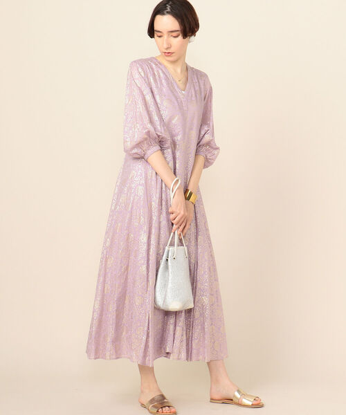 Ne Quittez Quittez Pas Panel ヌキテパ Gold Flower Panel Dress ワンピース Flower Nolleys ノーリーズ のファッション