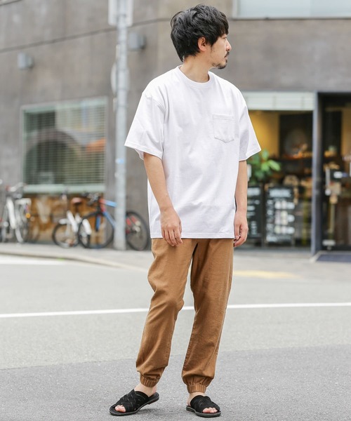 URBAN RESEARCH（アーバンリサーチ）の「リネンイージージョガーパンツ（その他パンツ・メンズ・カーキ/ネイビー/ライトベージュ/ブラウン・LARGE/MEDIUM）」の6枚目の写真