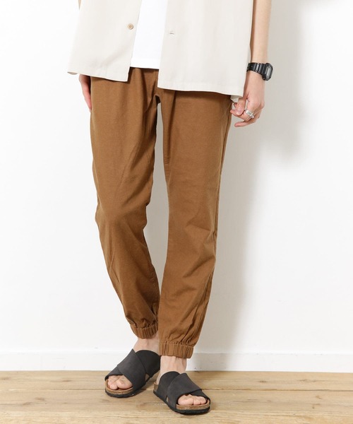 URBAN RESEARCH（アーバンリサーチ）の「リネンイージージョガーパンツ（その他パンツ・メンズ・カーキ/ネイビー/ライトベージュ/ブラウン・LARGE/MEDIUM）」の7枚目の写真