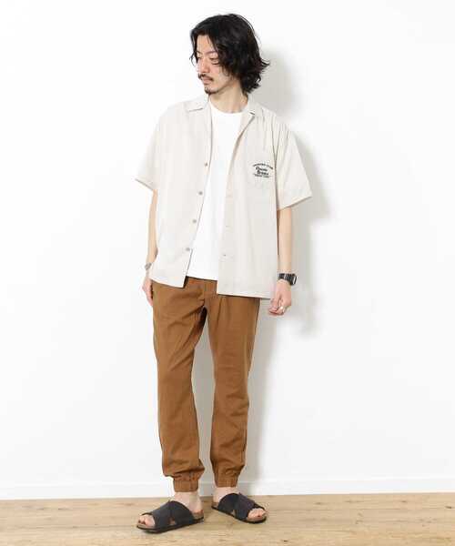 URBAN RESEARCH（アーバンリサーチ）の「リネンイージージョガーパンツ（その他パンツ・メンズ・カーキ/ネイビー/ライトベージュ/ブラウン・LARGE/MEDIUM）」の8枚目の写真