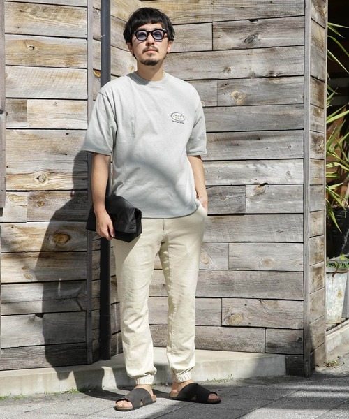 URBAN RESEARCH（アーバンリサーチ）の「リネンイージージョガーパンツ（その他パンツ・メンズ・カーキ/ネイビー/ライトベージュ/ブラウン・LARGE/MEDIUM）」の10枚目の写真