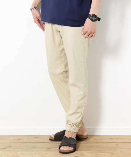 URBAN RESEARCH（アーバンリサーチ）の「リネンイージージョガーパンツ（その他パンツ・メンズ・カーキ/ネイビー/ライトベージュ/ブラウン・LARGE/MEDIUM）」の12枚目の写真