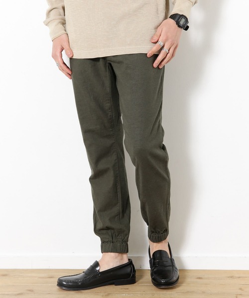URBAN RESEARCH（アーバンリサーチ）の「リネンイージージョガーパンツ（その他パンツ・メンズ・カーキ/ネイビー/ライトベージュ/ブラウン・LARGE/MEDIUM）」の14枚目の写真
