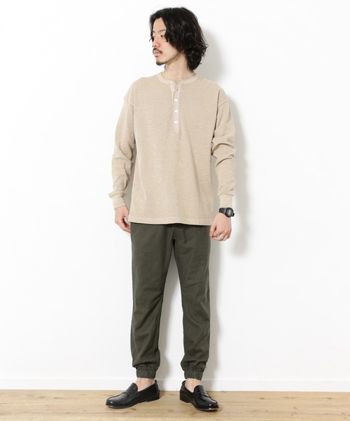 URBAN RESEARCH（アーバンリサーチ）の「リネンイージージョガーパンツ（その他パンツ・メンズ・カーキ/ネイビー/ライトベージュ/ブラウン・LARGE/MEDIUM）」の15枚目の写真