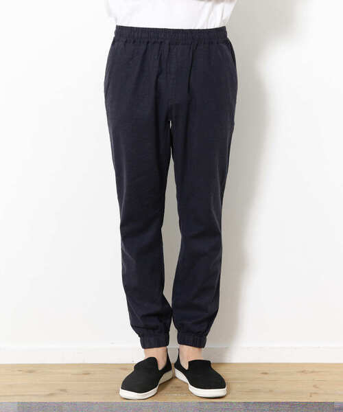 URBAN RESEARCH（アーバンリサーチ）の「リネンイージージョガーパンツ（その他パンツ・メンズ・カーキ/ネイビー/ライトベージュ/ブラウン・LARGE/MEDIUM）」の19枚目の写真