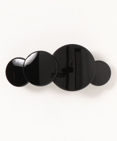 SLOBE IENA(スローブイエナ)の「【NP CREATION/エヌピークリエイション】 サークルバレッタ(バレッタ/ヘアクリップ・レディース・ブラック/ブラウン/アイボリー・FREE)」の4枚目の写真