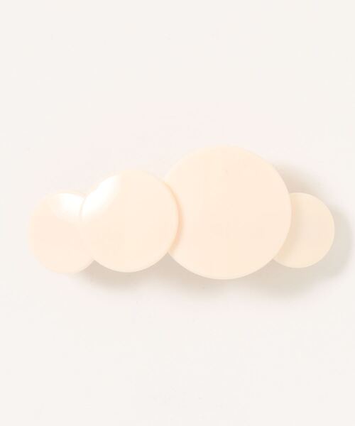 SLOBE IENA(スローブイエナ)の「【NP CREATION/エヌピークリエイション】 サークルバレッタ(バレッタ/ヘアクリップ・レディース・ブラック/ブラウン/アイボリー・FREE)」の6枚目の写真