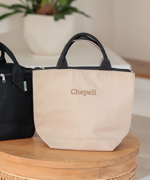 KOBE LETTUCE（コウベレタス）の「ファスナー付き保冷ランチバッグ（トートバッグ・レディース・ベージュ/ブラック/グリーン系その他/ブラック系その他・FREE）」の3枚目の写真