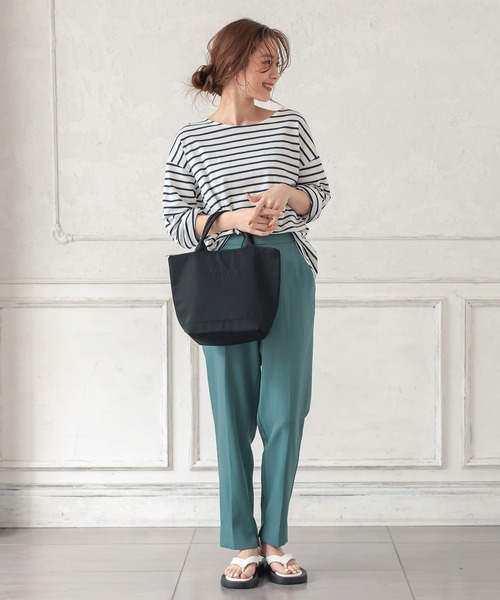 KOBE LETTUCE（コウベレタス）の「ファスナー付き保冷ランチバッグ（トートバッグ・レディース・ベージュ/ブラック/グリーン系その他/ブラック系その他・FREE）」の5枚目の写真