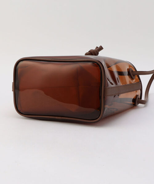 NOLLEY’S（ノーリーズ）の「PVCクリア巾着（ショルダーバッグ・レディース・ブラック/ブラウン・FREE）」の10枚目の写真