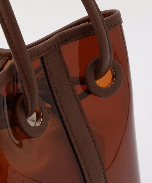 NOLLEY’S（ノーリーズ）の「PVCクリア巾着（ショルダーバッグ・レディース・ブラック/ブラウン・FREE）」の13枚目の写真