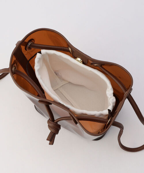 NOLLEY’S（ノーリーズ）の「PVCクリア巾着（ショルダーバッグ・レディース・ブラック/ブラウン・FREE）」の15枚目の写真