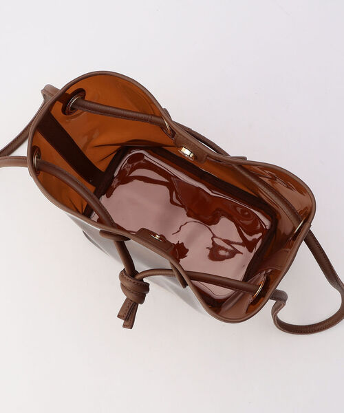 NOLLEY’S（ノーリーズ）の「PVCクリア巾着（ショルダーバッグ・レディース・ブラック/ブラウン・FREE）」の16枚目の写真