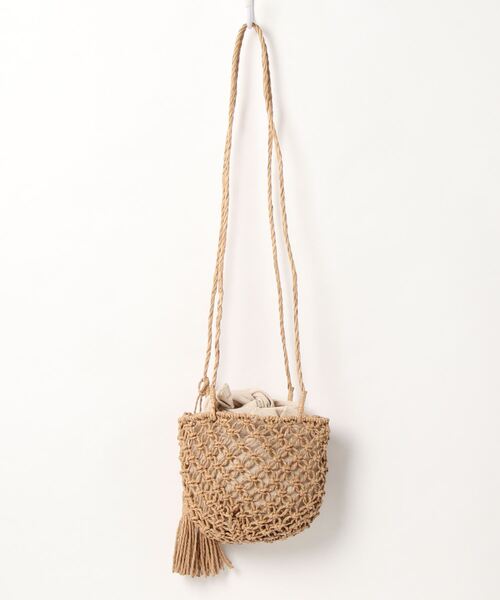 N.（N. Natural Beauty Basic）（エヌエヌナチュラルビューティーベーシック）の「ペーパーミニバケツショルダーバッグ（ショルダーバッグ・レディース・ベージュ・ﾌﾘ-）」の2枚目の写真