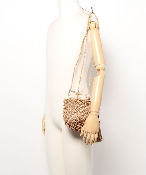 N.（N. Natural Beauty Basic）（エヌエヌナチュラルビューティーベーシック）の「ペーパーミニバケツショルダーバッグ（ショルダーバッグ・レディース・ベージュ・ﾌﾘ-）」の5枚目の写真