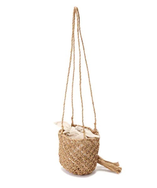 N.（N. Natural Beauty Basic）（エヌエヌナチュラルビューティーベーシック）の「ペーパーミニバケツショルダーバッグ（ショルダーバッグ・レディース・ベージュ・ﾌﾘ-）」の6枚目の写真