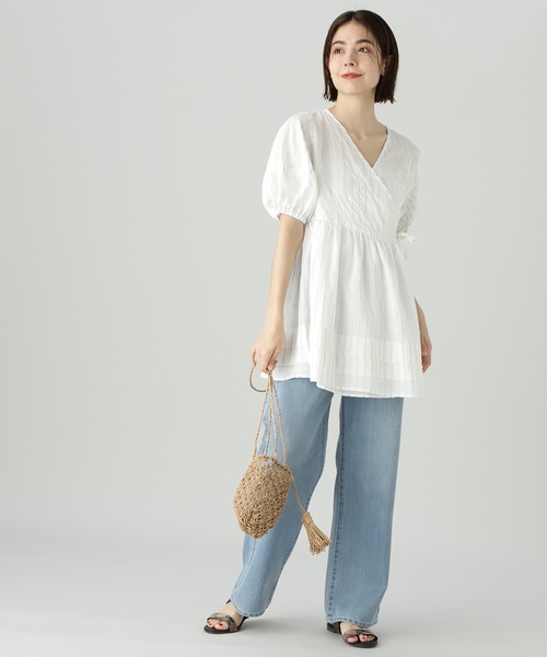 N.（N. Natural Beauty Basic）（エヌエヌナチュラルビューティーベーシック）の「ペーパーミニバケツショルダーバッグ（ショルダーバッグ・レディース・ベージュ・ﾌﾘ-）」の13枚目の写真